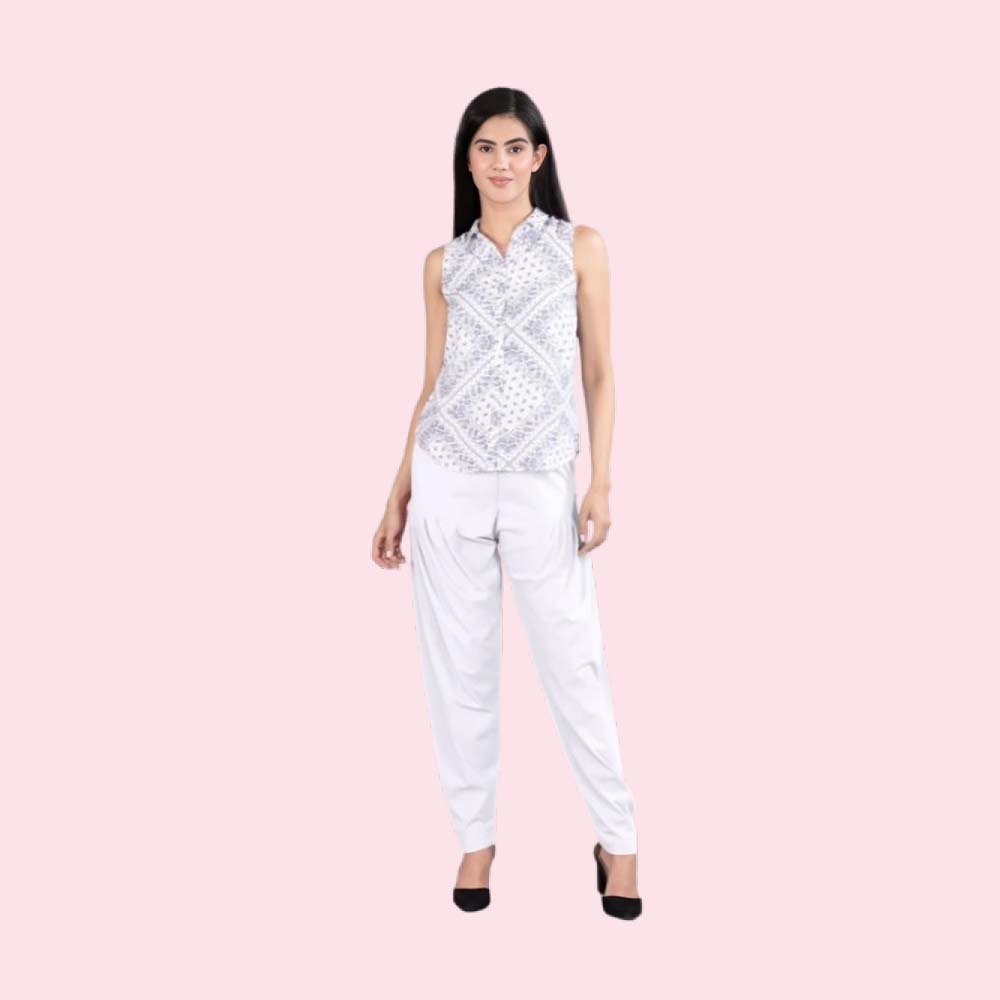 INDIAN FLOWER : Cotton Patiala Salwar Pant