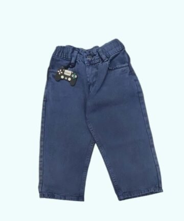 PASSWORD :  Boys Regular fit, Half Elastic Waistband, Stretchable Cotton Denim, Light Faded, Casual, Below Knee Length