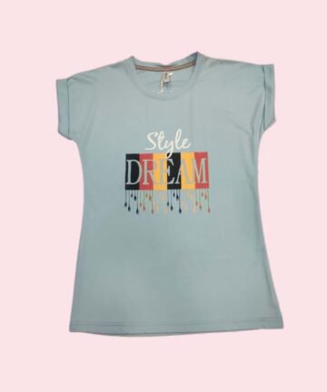 WOMENS : Printed Round Neck Regular Fit T-Shirt
