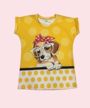 WOMENS : Women Printed Round Neck Regular Fit T-Shirt