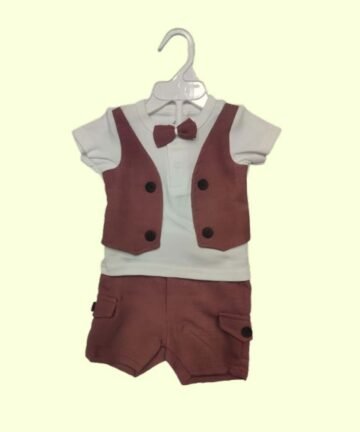 BOOM BABY :  Boys Shirt Waistcoat & Pant Set