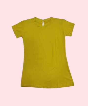 WOMENS :  Plain Round Neck Regular Fit T-Shirt