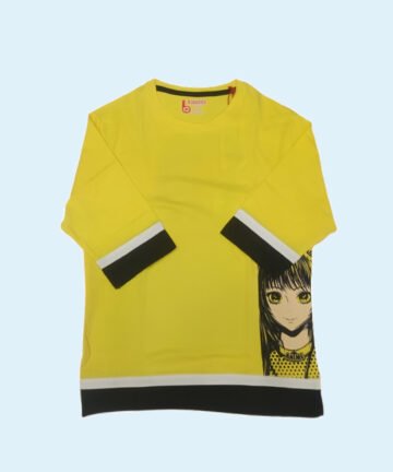BENZEE :  Girls Cotton T-Shirt (3/4 Sleeve