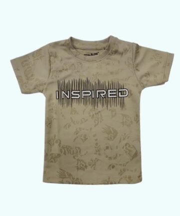 ROYAL BLOKE : Boy’s Lycra Regular Fit T-Shirt