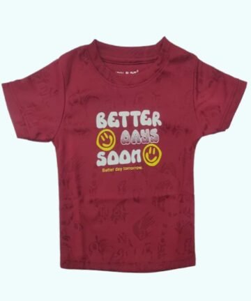 ROYAL BLOKE : Boy’s Lycra  Regular Fit T-Shirt