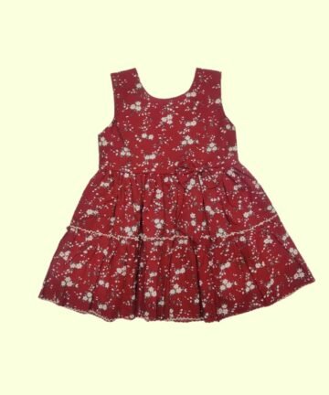 Baby Girl Cotton Frock Dress for Baby Girl Casual Sleeveless Frocks