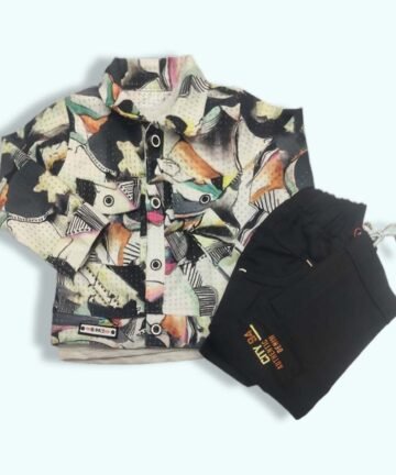 CITY BOY :   Clothing Sets Printed Full Sleeves Sweatshirt with Pant Set