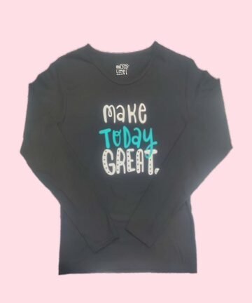 EN TRAP : Full Sleeve Loose Fit T shirt for Women, Round Neck