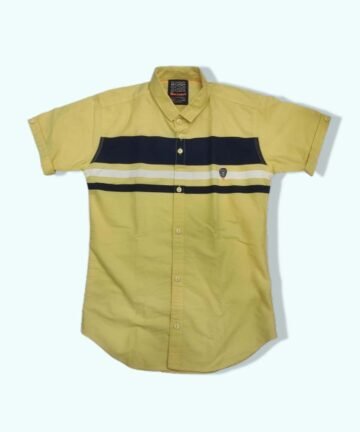 BECKAAM : Boy’s Solid Regular Fit Shirt