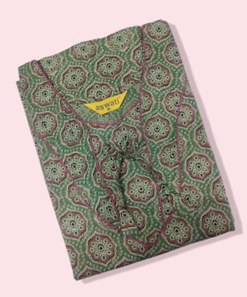 ASWATI :  Women Printed Cotton Nightwear Nighty Maxi