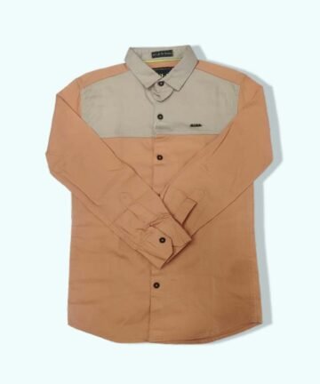 BLU-O : Boy’s Plain Regular Fit Shirt