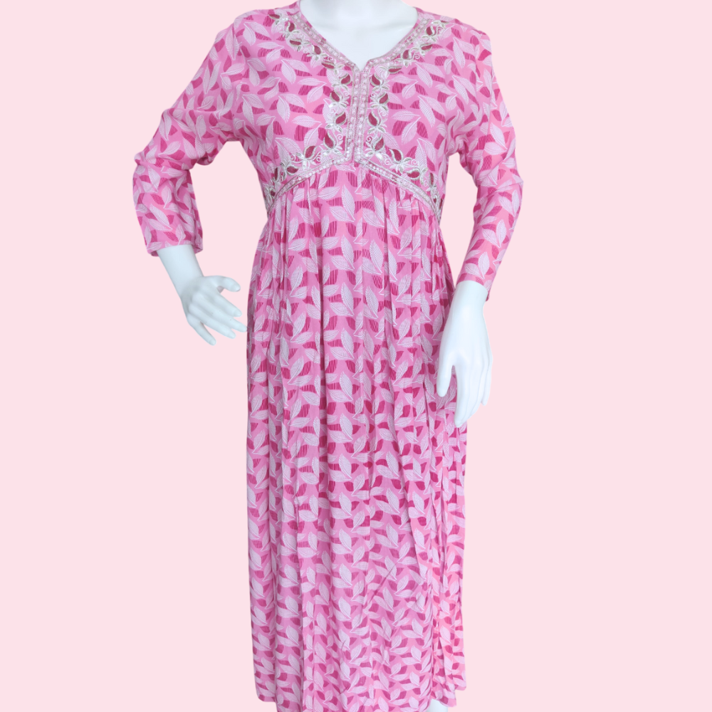 LIVA : Women’s Attractive Design  Aliya Cut Rayon Anarkali Kurta for Girl’s and Womens