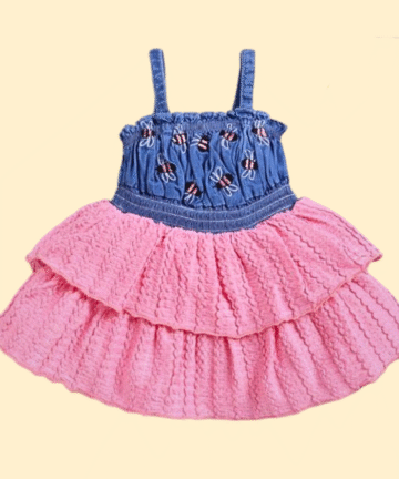 Trendy Girls’ Ruffle Top & Shorts Set