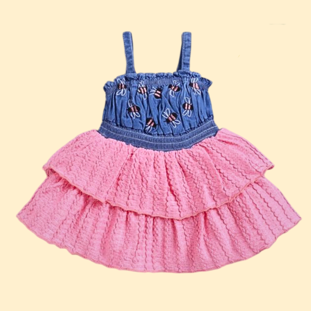 Trendy Girls’ Ruffle Top & Shorts Set