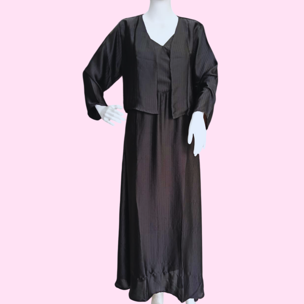 Women’s Crepe Black Jacket Dress