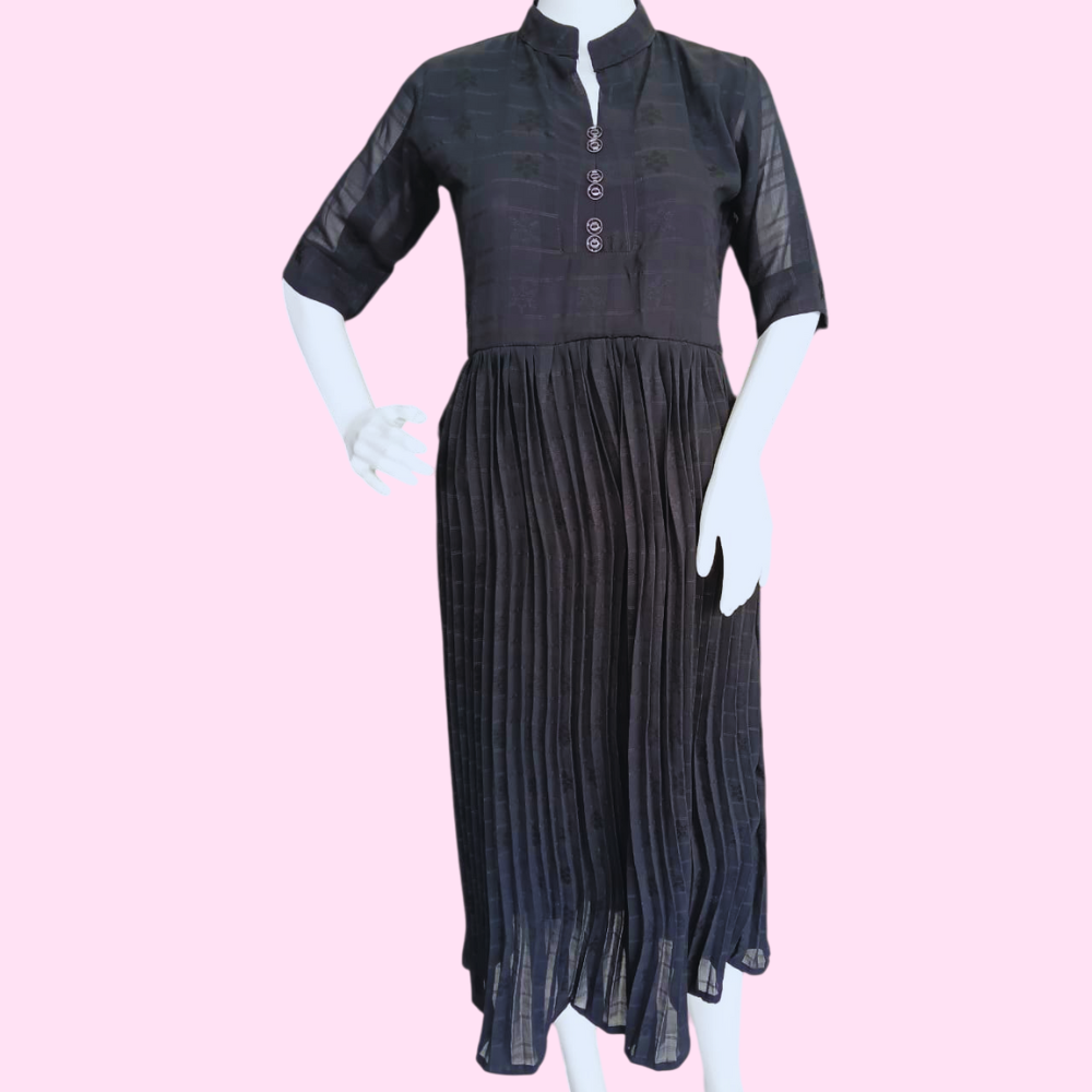 NG momi : Kurti for Women Collar Style Long Rayon Kurtas for Women