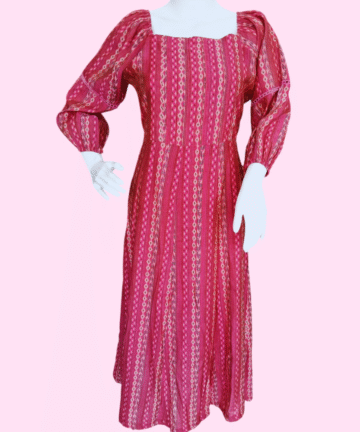 VIDARSHA : Women Casual Regular  Crepe Solid Fit and Flare Dress