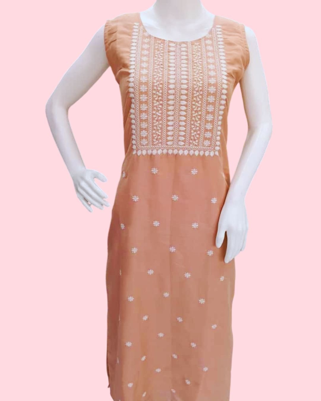 SAKSHI :  Sleeveless Kurta | Readymade Outfit Kurti for Women
