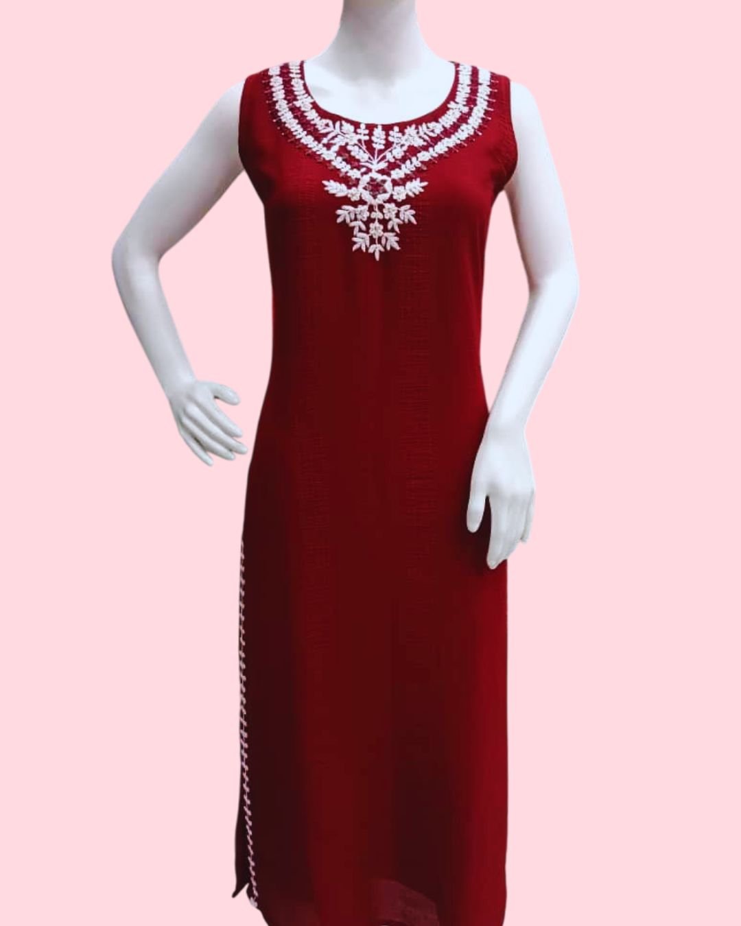 Women’s Floral Printed Sleeveless Kurta for Girls & Women