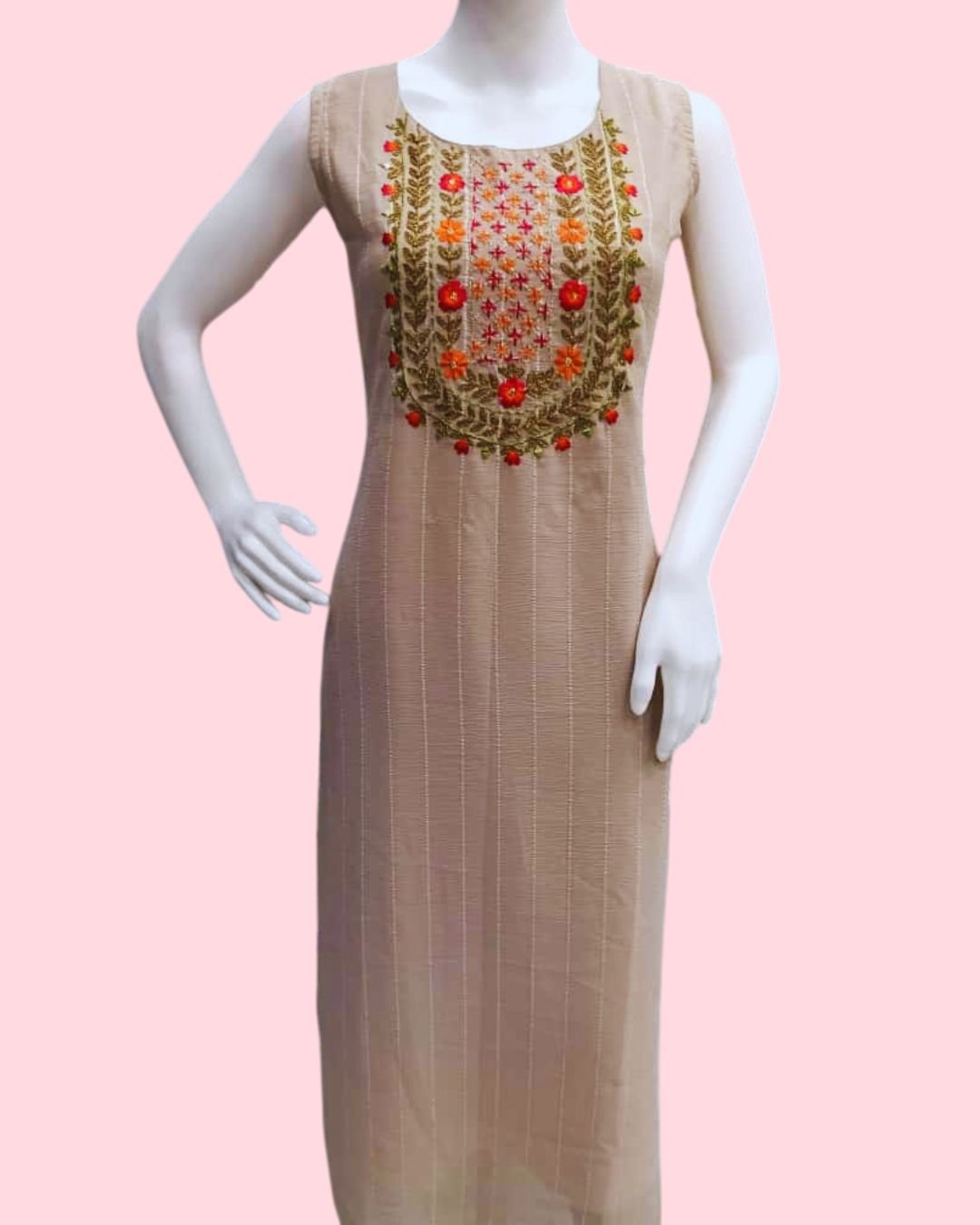 Women’s Floral Printed Sleeveless Kurta for Girls & Women