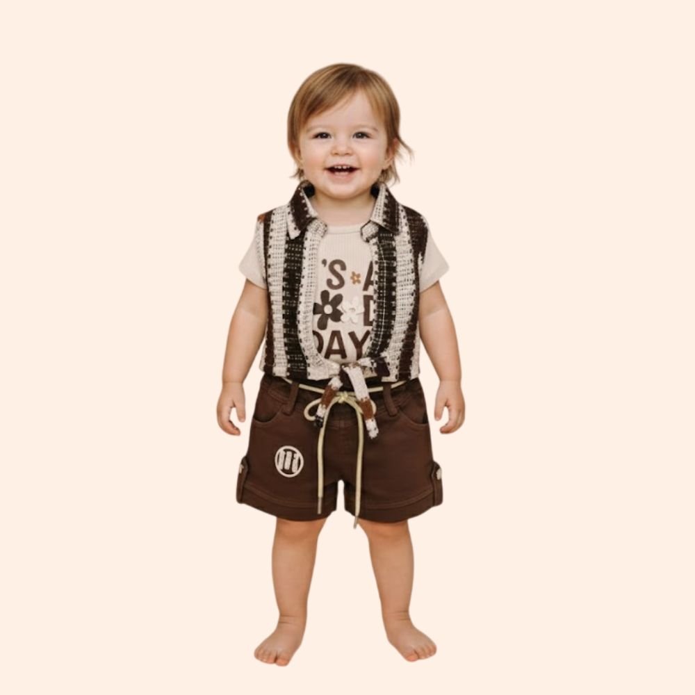 BABYCOOL : KIDS Printed Tshirt and Shorts Co-ords Set for Girls