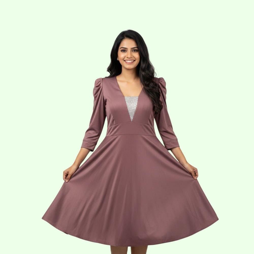 ZOLA : Womens V-Neck A-Line Fit | 3/4 Sleeve Summer Outfit for Vacation, Brunch, Festive & Beach Wear