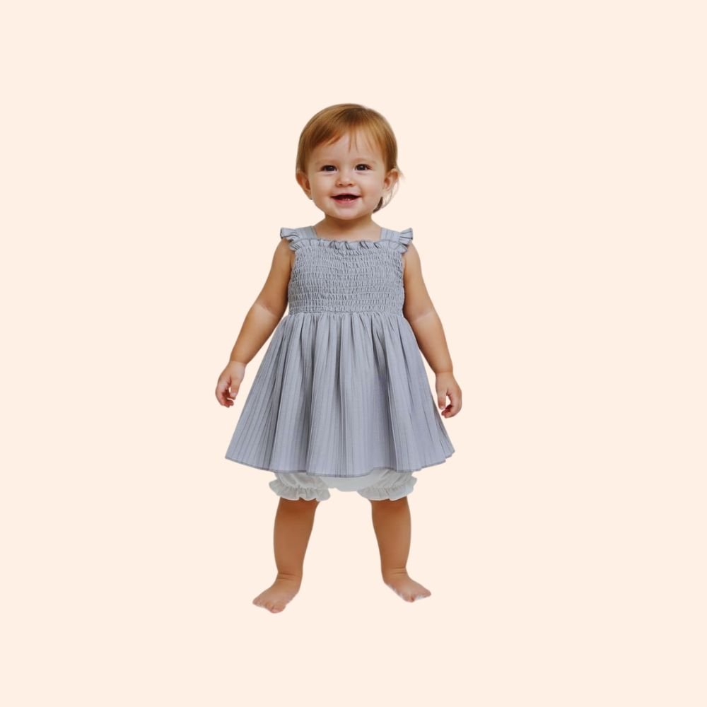 Cotton  Baby Girl Frock | Soft & Breathable Dress | Sleeveless