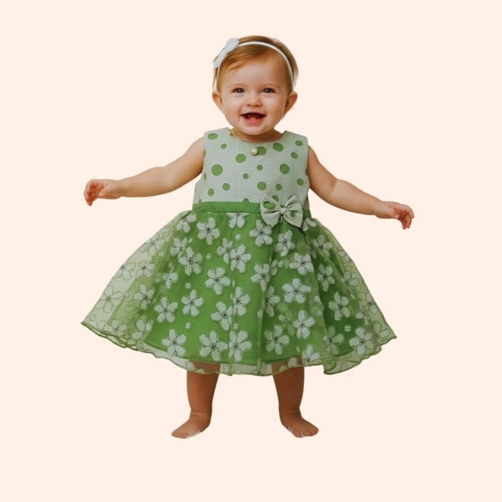 Girls Regular Fit Cotton Frocks