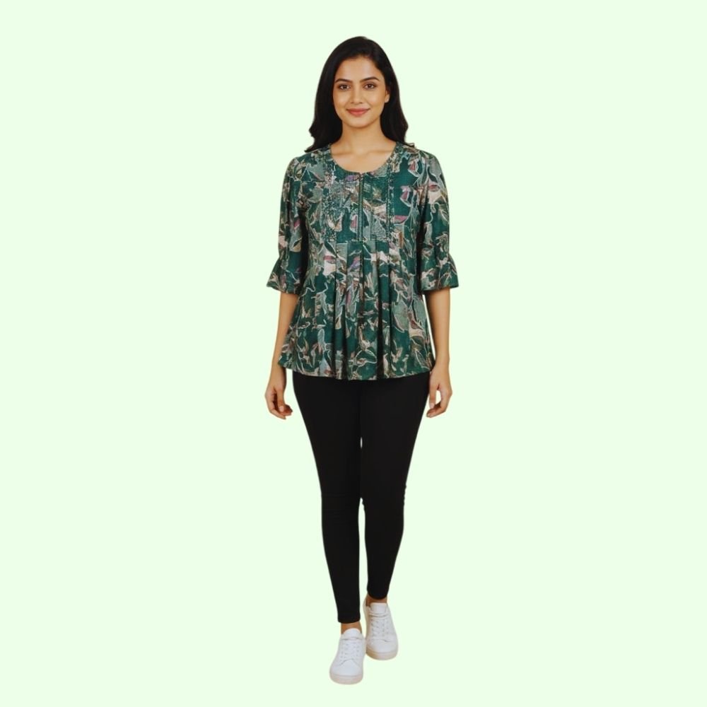 SHAGUN : Women’s Casual Short Sleeves Round Neck Foral Tops