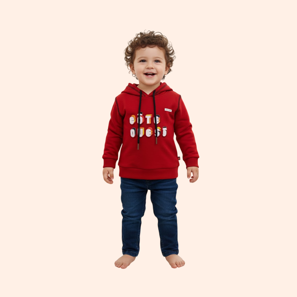 NACHES : Cotton Blend Casual Typography Printed Regular it ClotFhing Set, Kids Boys