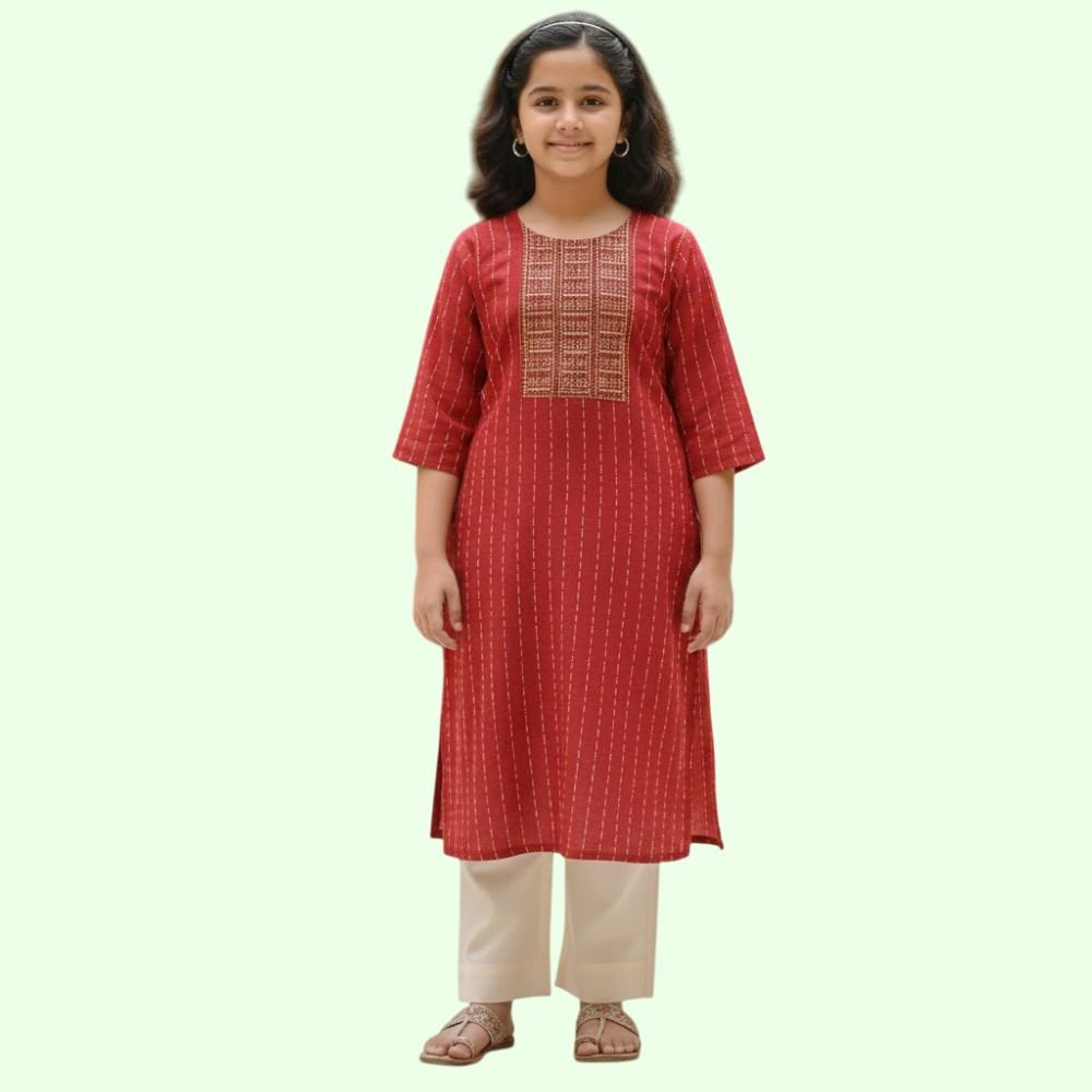 VANDAMI :  Women  Regular Printed Straight Kurta