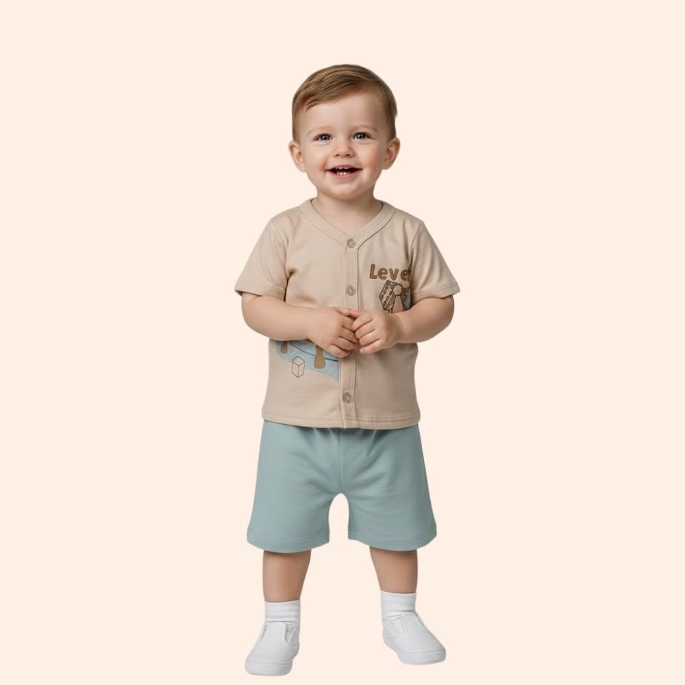 POPEES : Cotton Co-ord Set for Kids | Premium T-Shirt & Shorts Set