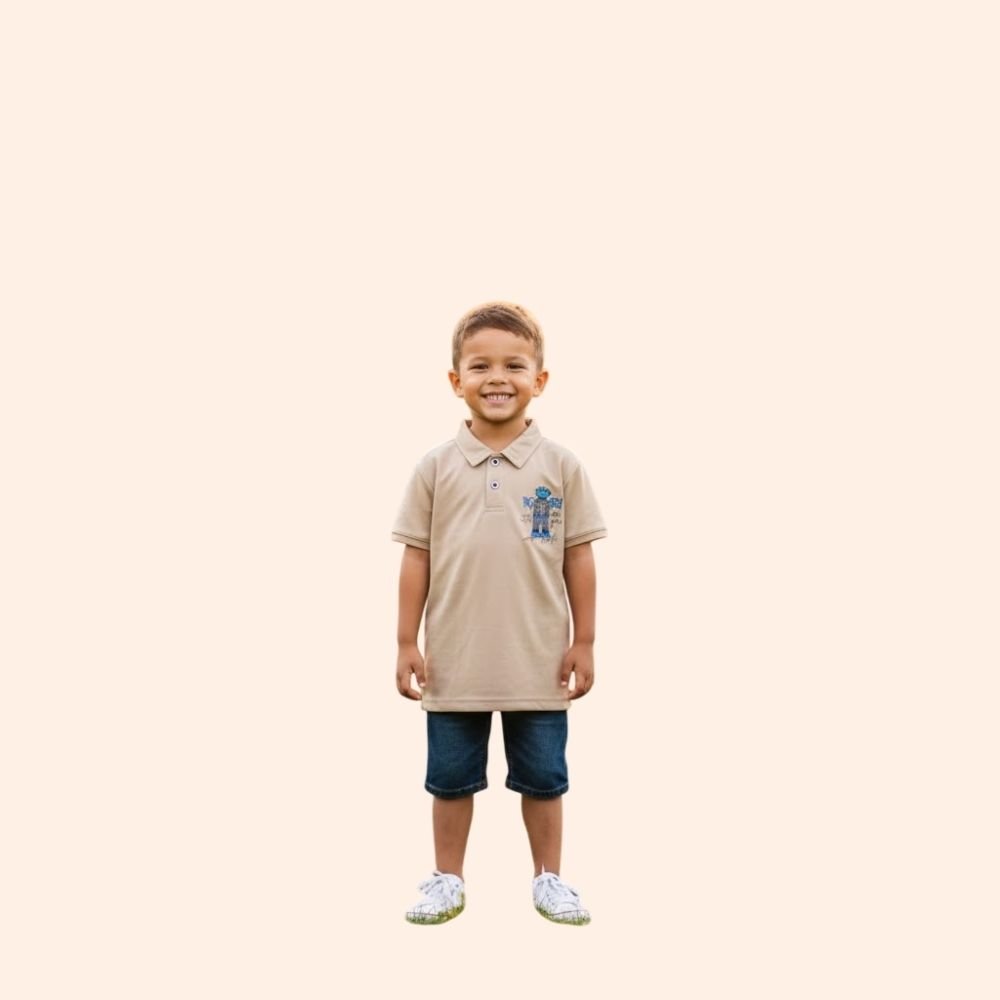 ROYAL BLOKE : Boys Cotton Polo T-Shirt | Regular Fit Collar Tee