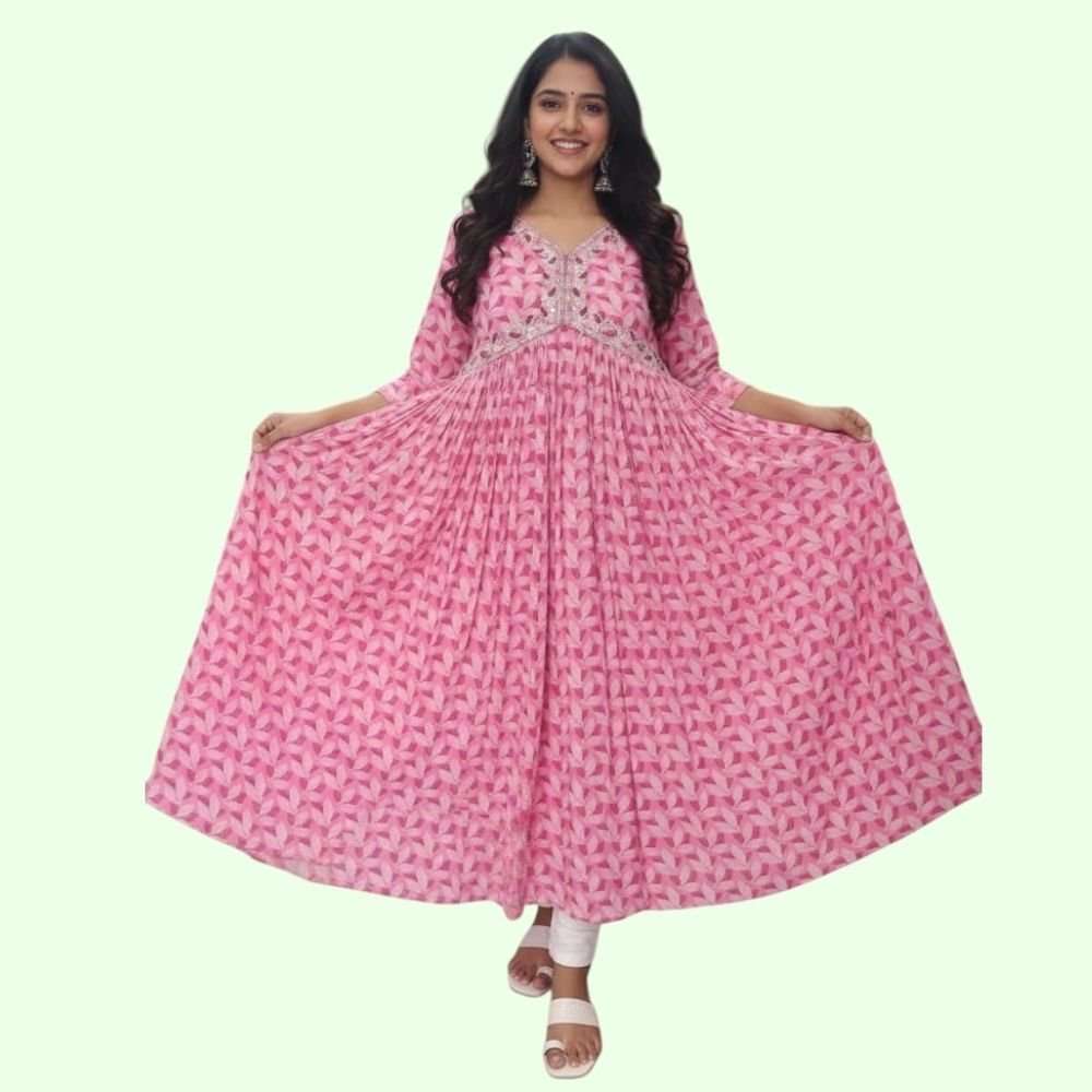 LIVA : Women’s  Aliya Cut  Anarkali Kurta for Womens