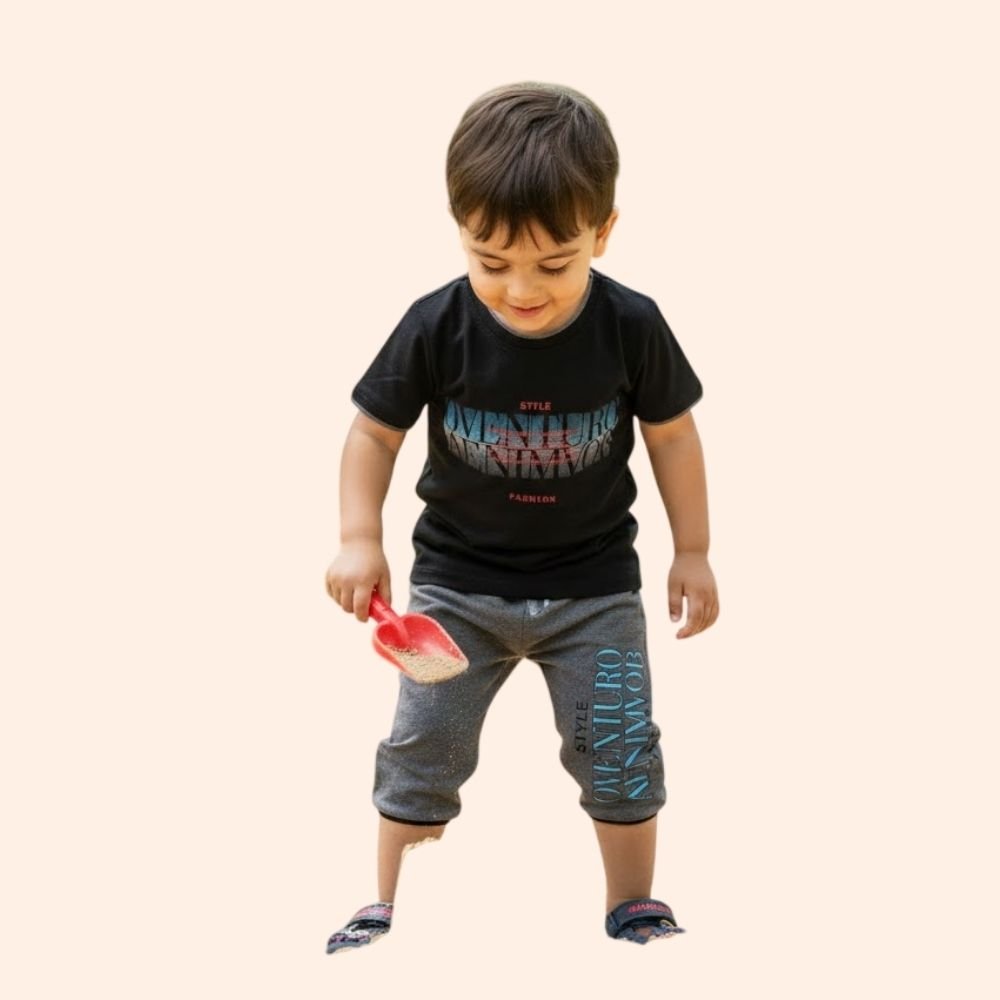 ROYAL BLOKE : Cotton Clothing Sets for Baby Boys Half sleeve T-Shirt & Shorts