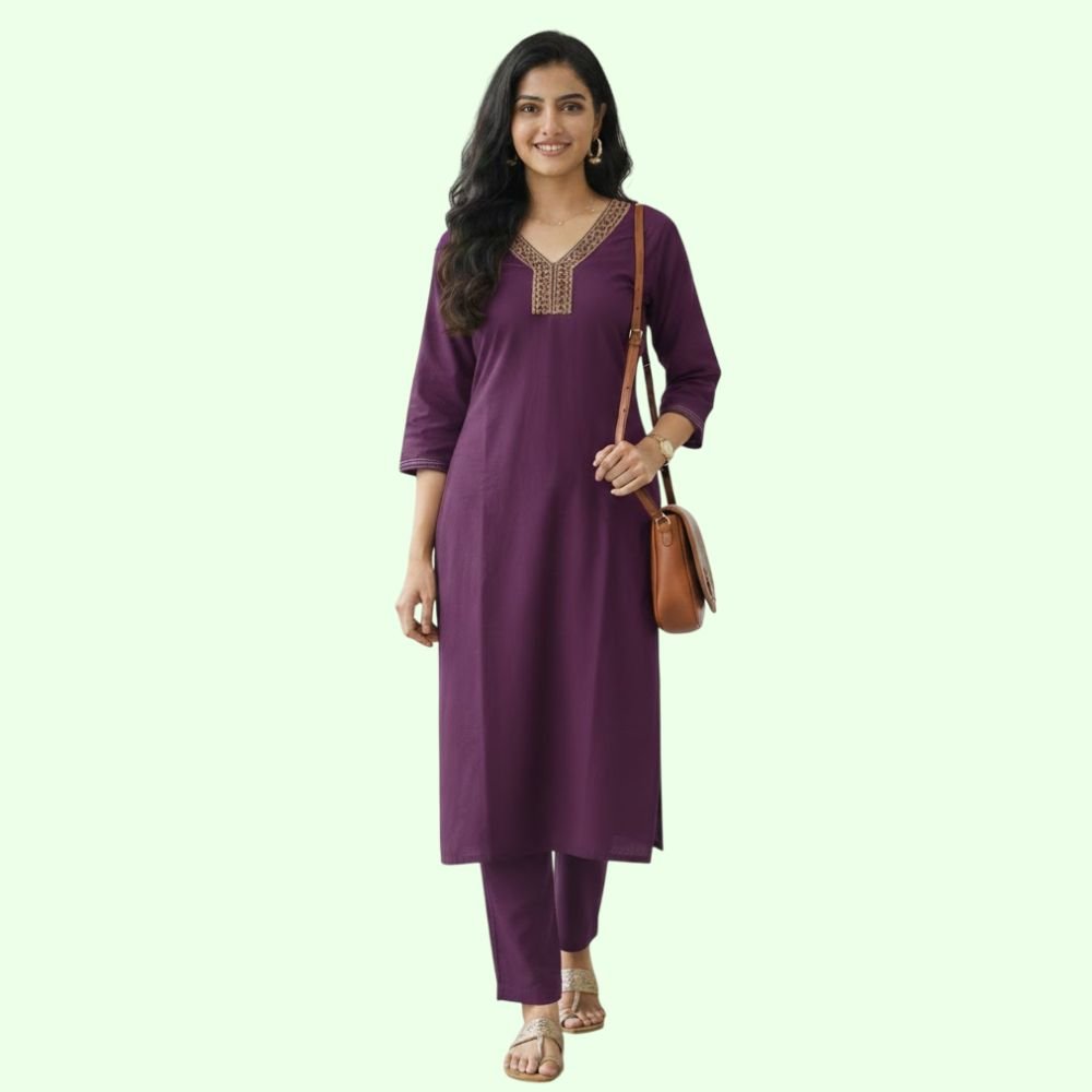 MARCIA : Womens Cotton Kurta Co Ord Set
