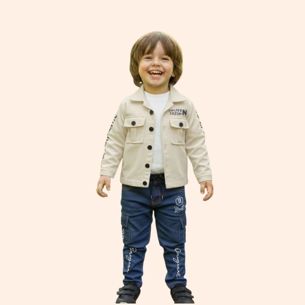 JAZZ : Boy Cotton Blend Straight Fit Formal Set