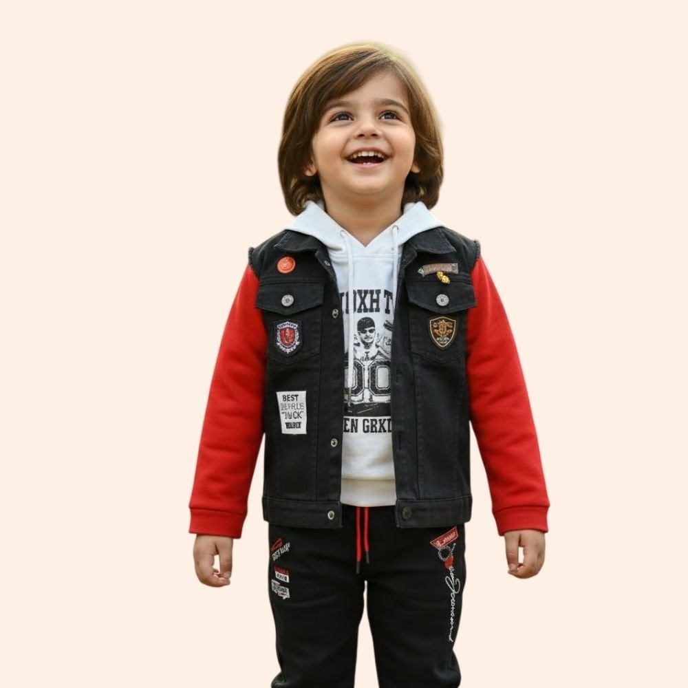 Kids Fashion Denim Jacket and Pant Set