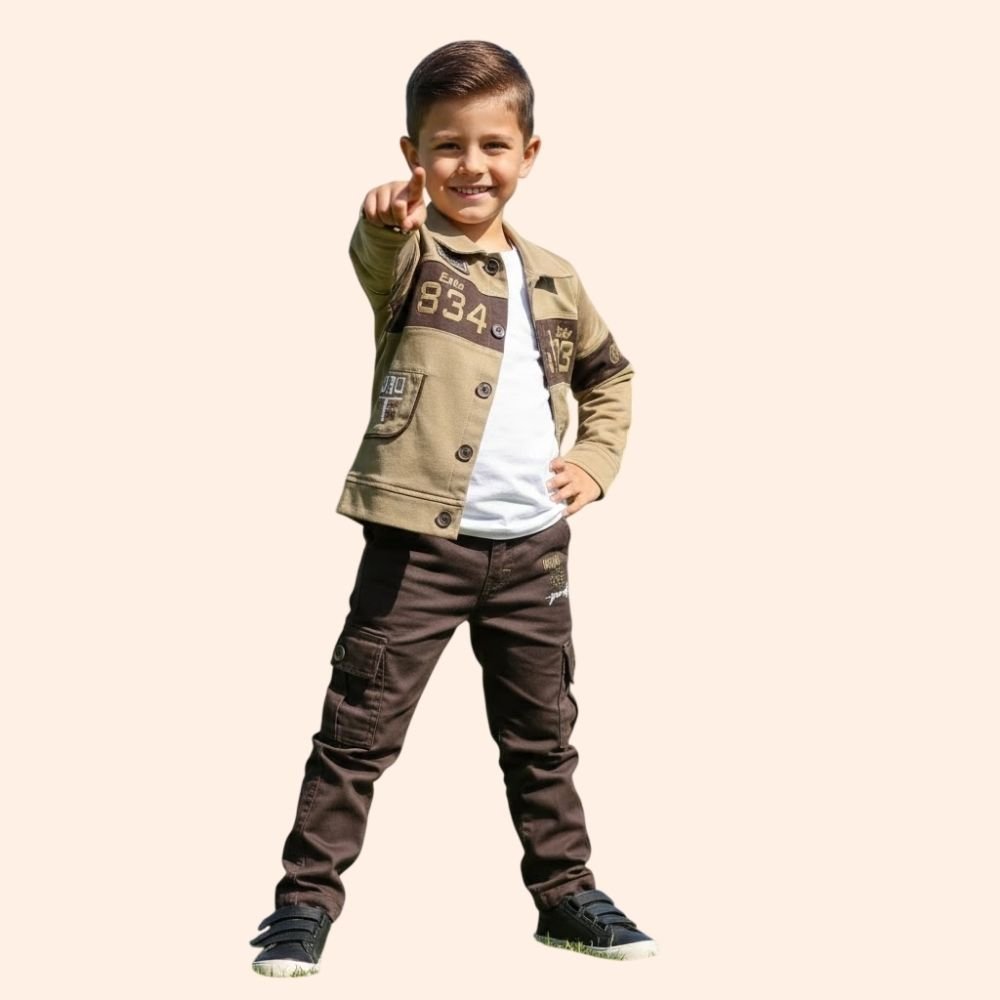 Kids Fashion Denim Jacket and Pant Set