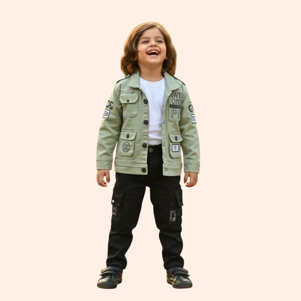 Boys Cotton Full Sleeves Shirt Waistcoat & Pant Set