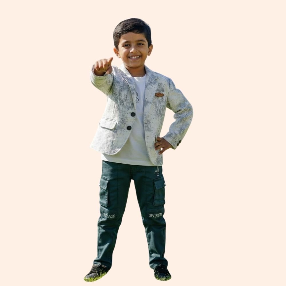 Boy’s Cotton Blend Full Sleeves  Shirt and Pents Coat Suit