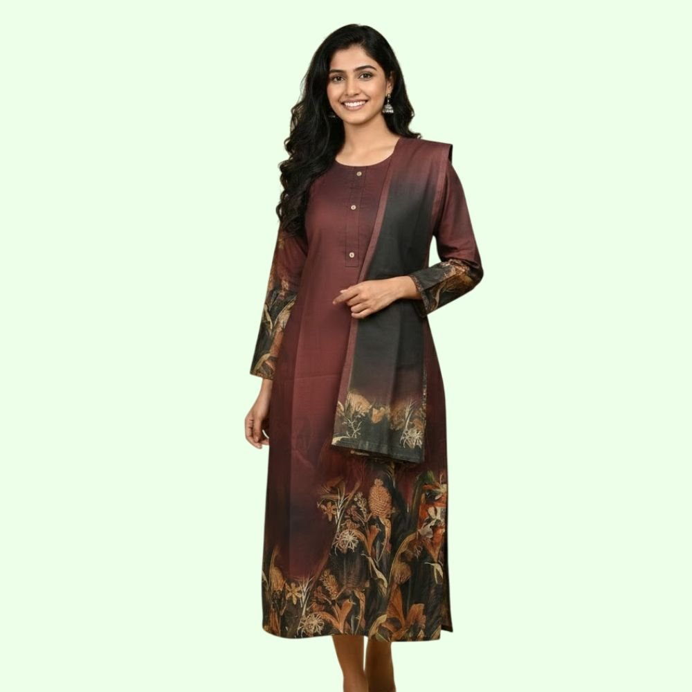 Women’sTissue Printed Kurti