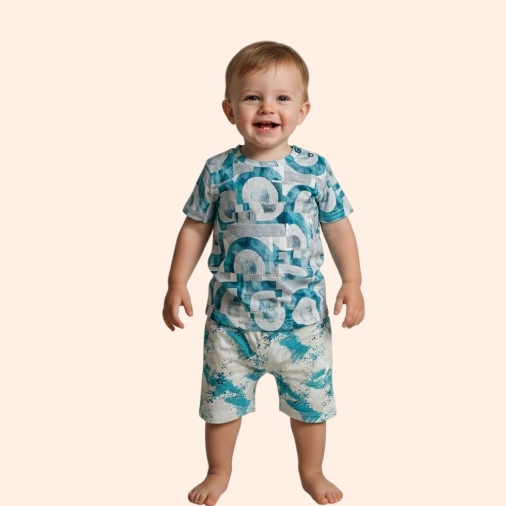 ROYAL BLOKE : Boys Regular Fit  T-Shirts and Shorts Set