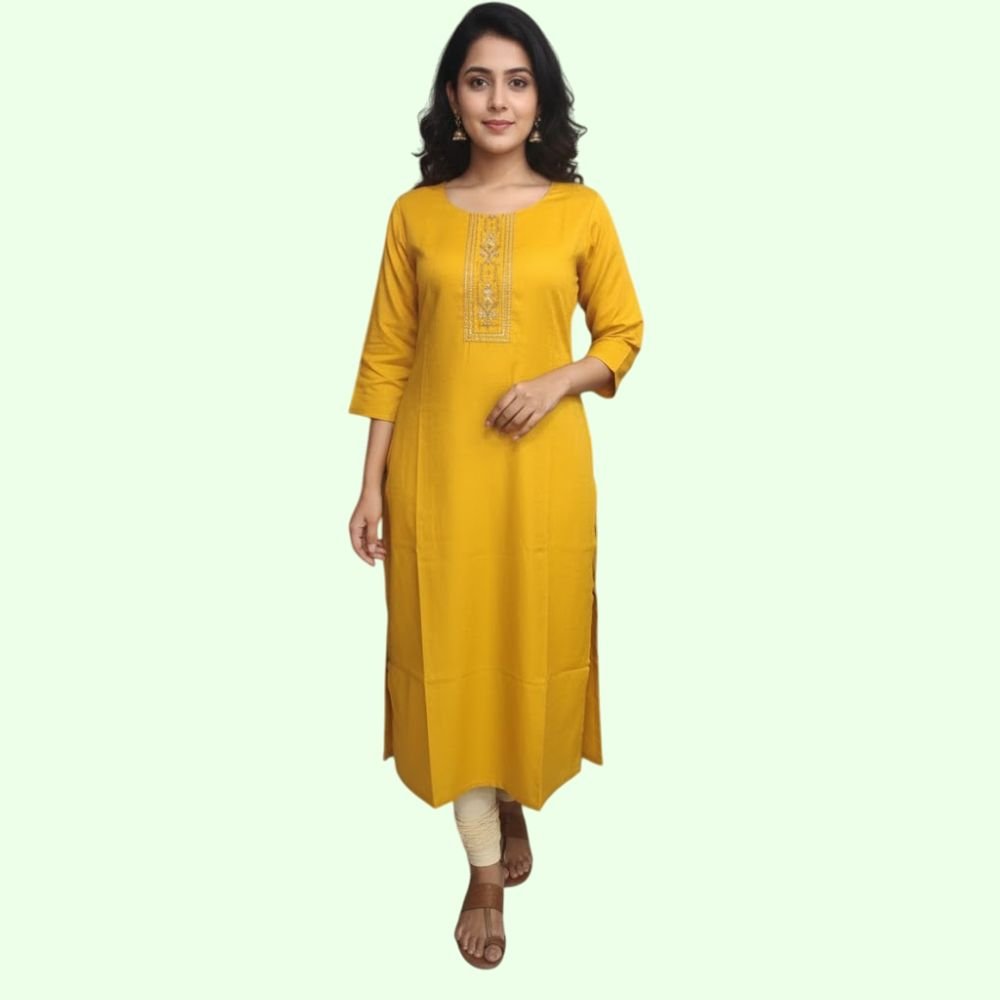 ZOLA : Womens Cotton Straight Fit Kurta