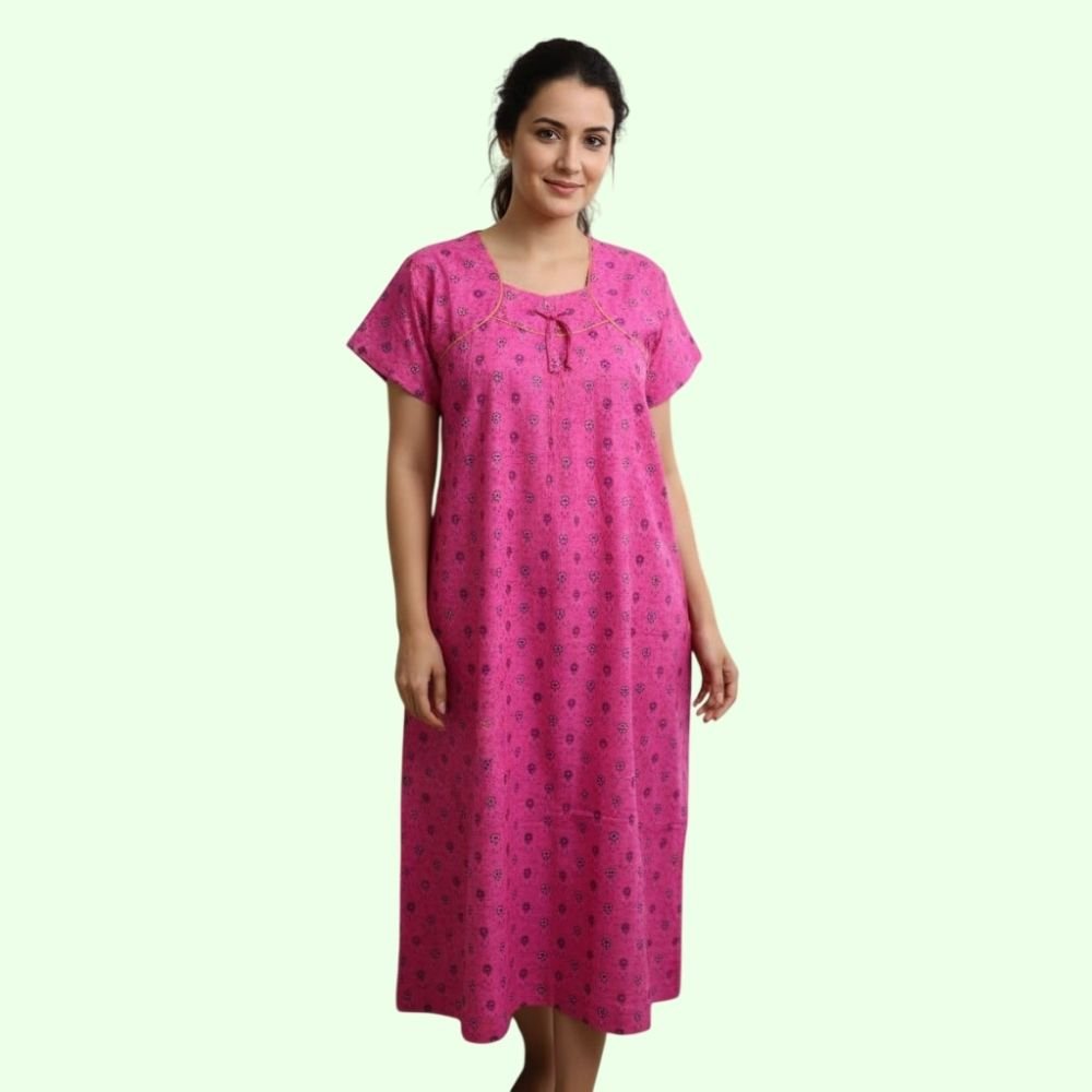 ASWATI : Cotton Nighty for Women Stylish Full Length
