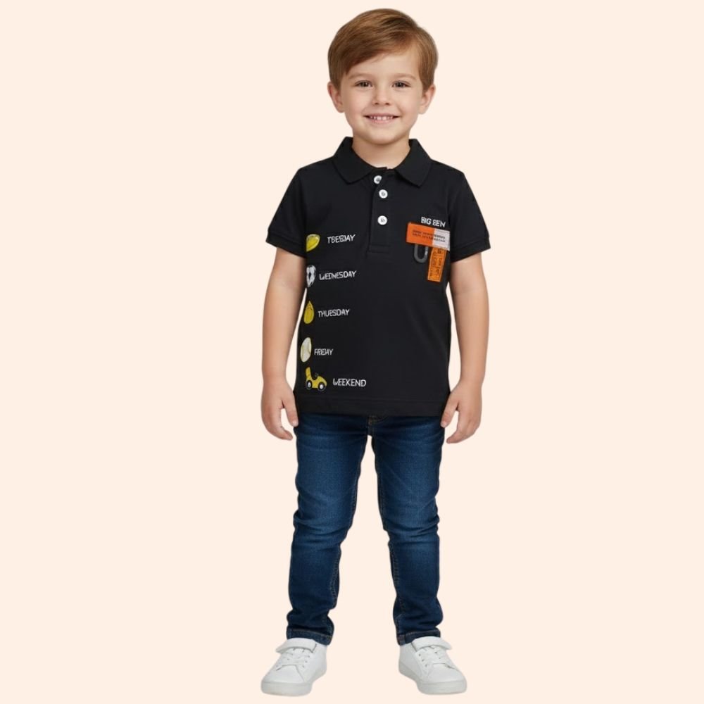 BIG BEN : Boys Regular Fit Cotton T-Shirt