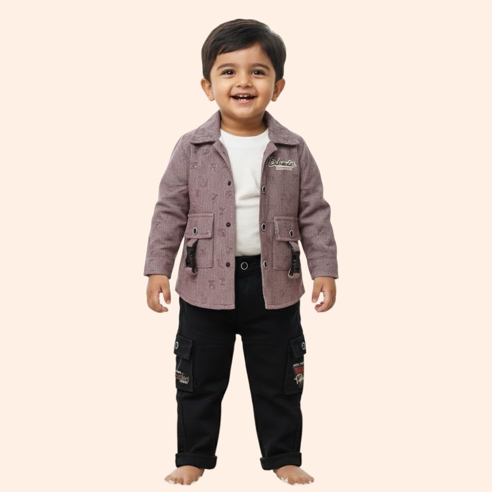 DJ BOY :  Cotton Straight Fit Complete outfit set for a stylish look.