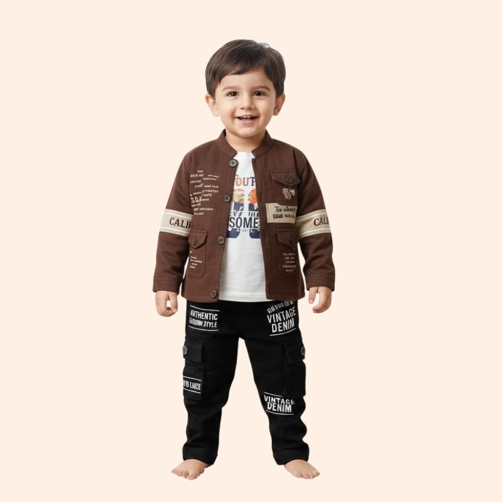 DJ BOY : Boys Cotton Full Sleeves  Casual Shirt & T-Shirt