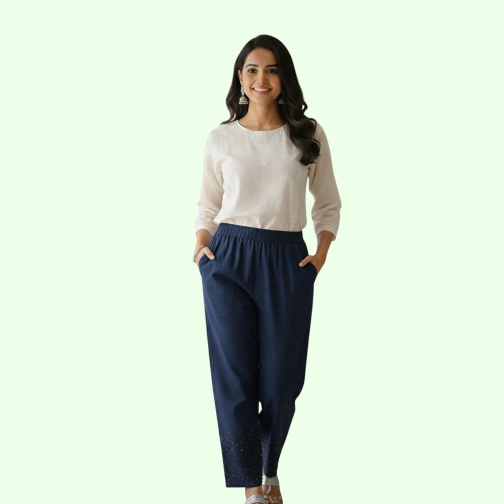 Women’s Cotton Straight Fit Pants