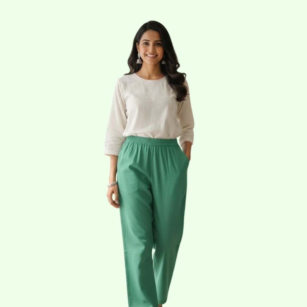 Women’s Cotton Straight Fit Pants
